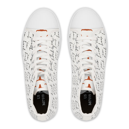 The Ultimate Fan High Top Sneaker - Hook 'Em Style