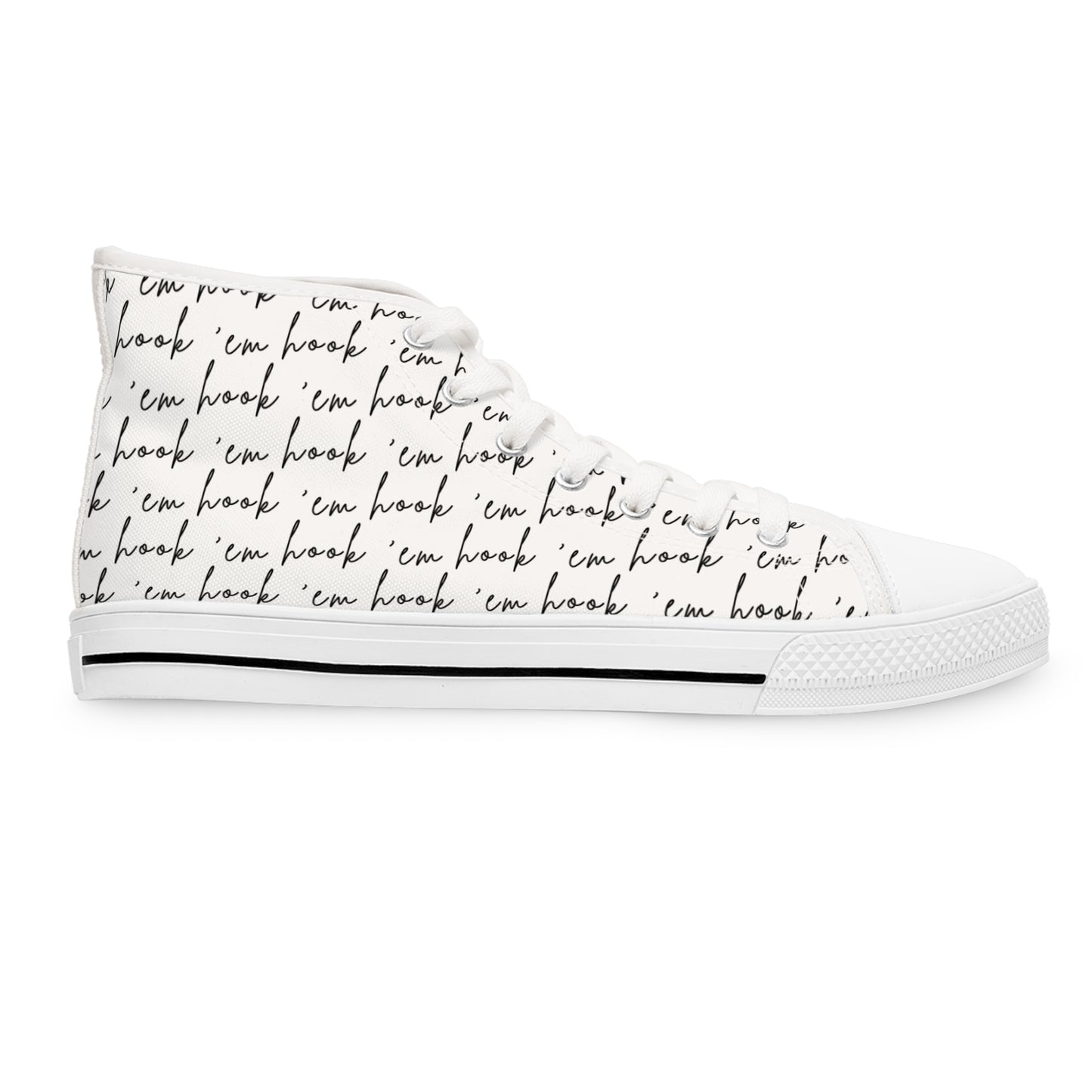 The Ultimate Fan High Top Sneaker - Hook 'Em Style