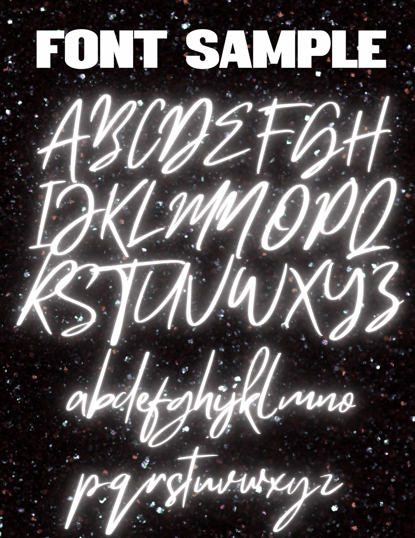 Personalized Glitter Poster