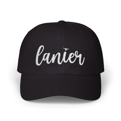 Lanier Longhorn Dad Cap - White