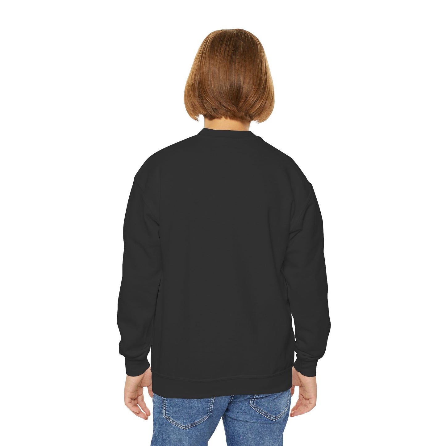 Hook 'Em Horns Embroidered Youth Crewneck
