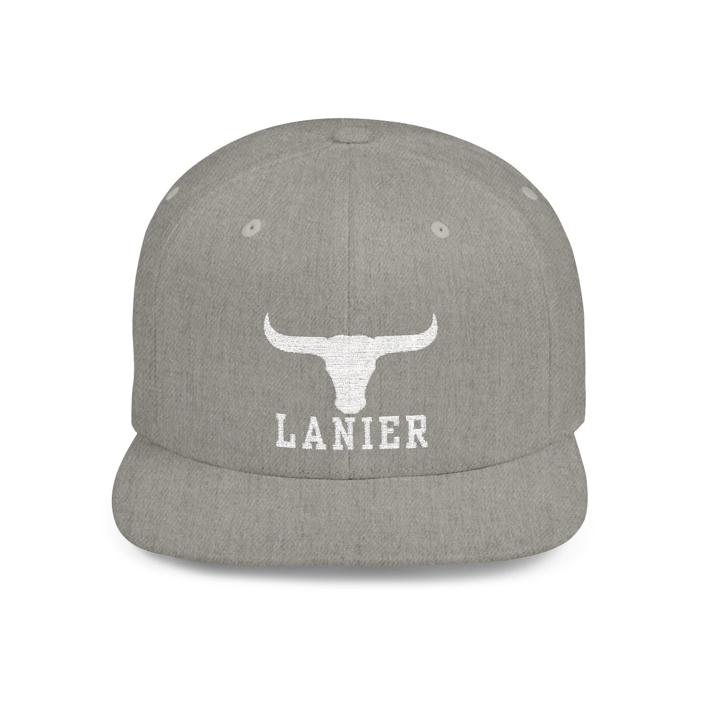 Flat Bill Snapback Cap Lanier w Logo