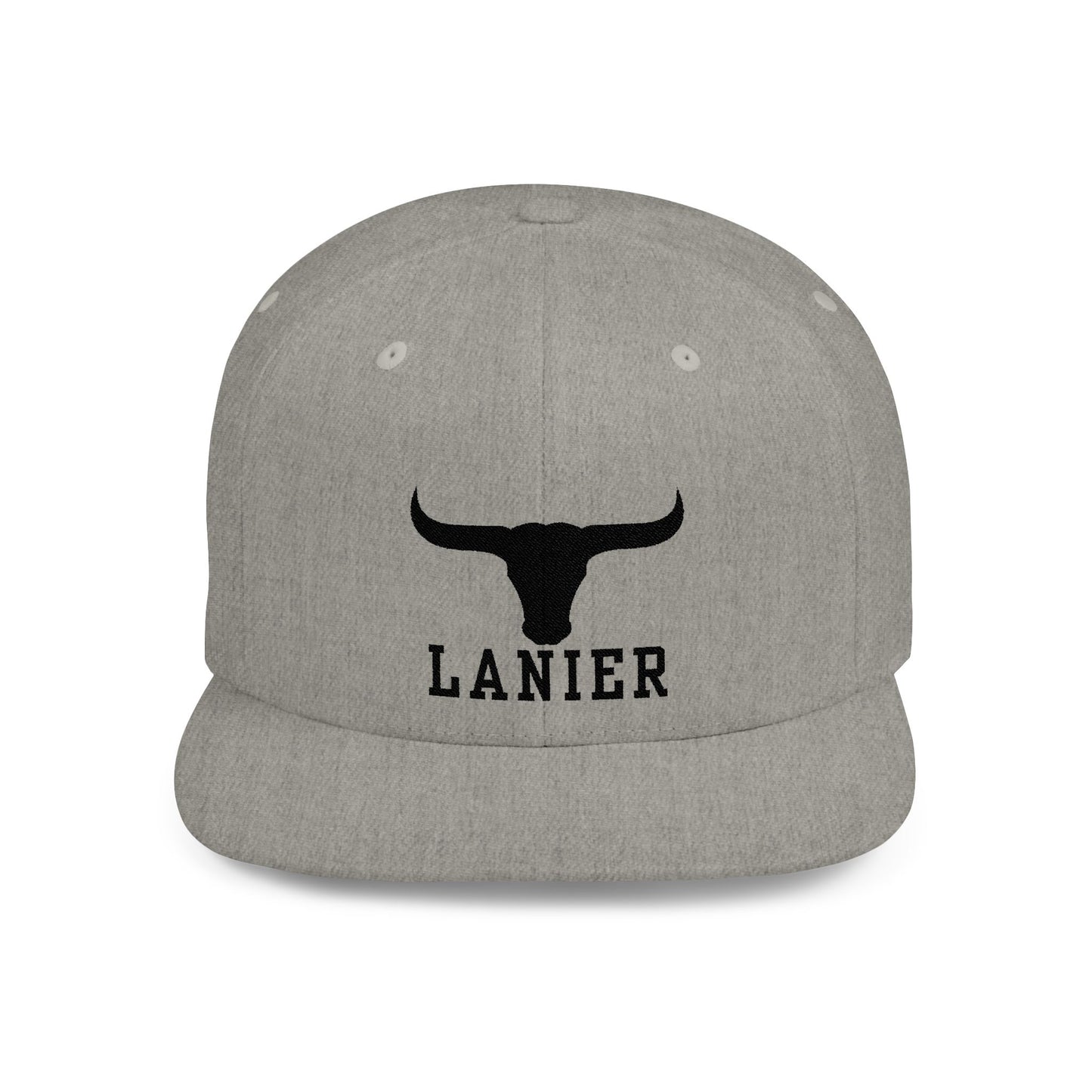 Flat Bill Snapback Cap Lanier w Logo