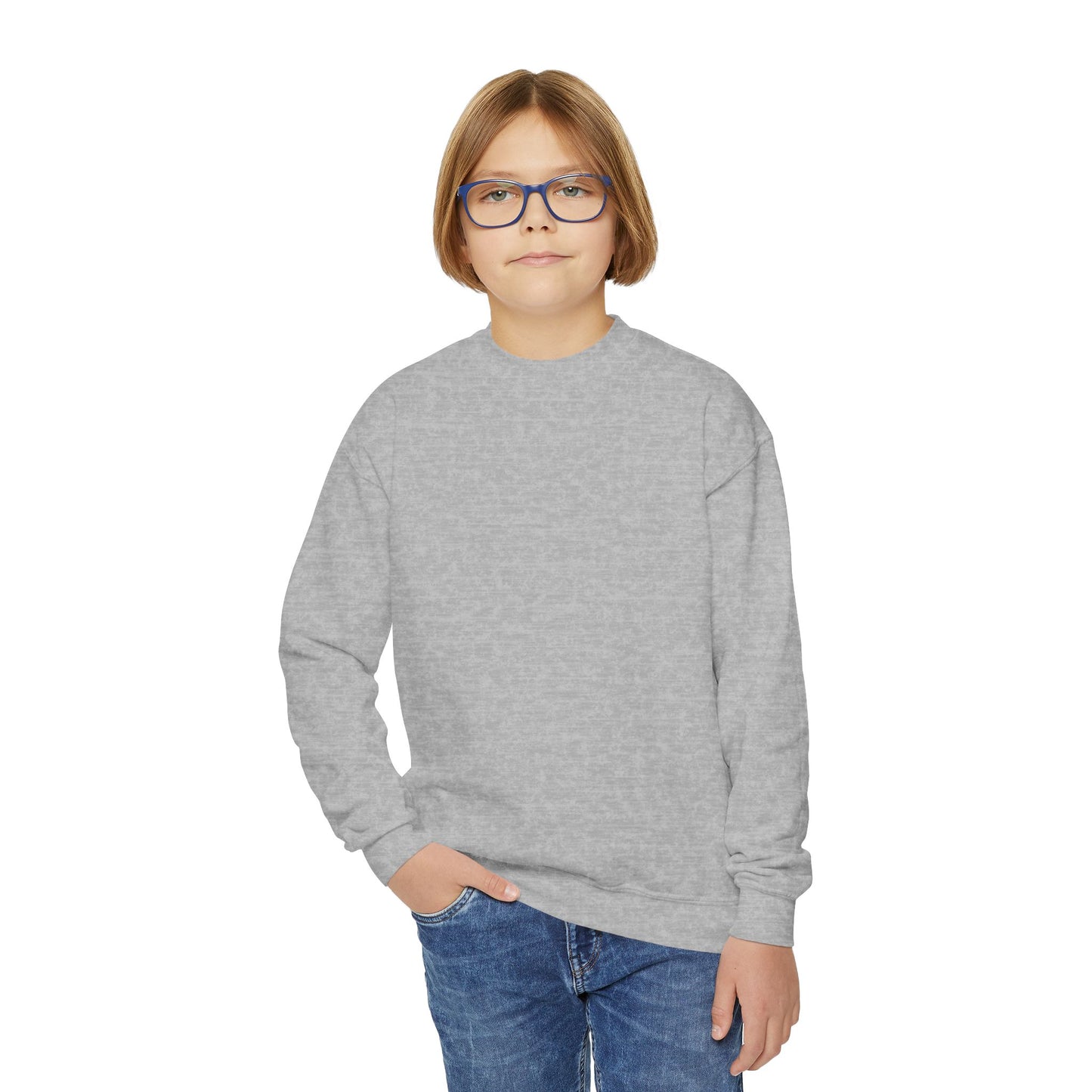 Hook 'Em Horns Youth Embroidered Crewneck