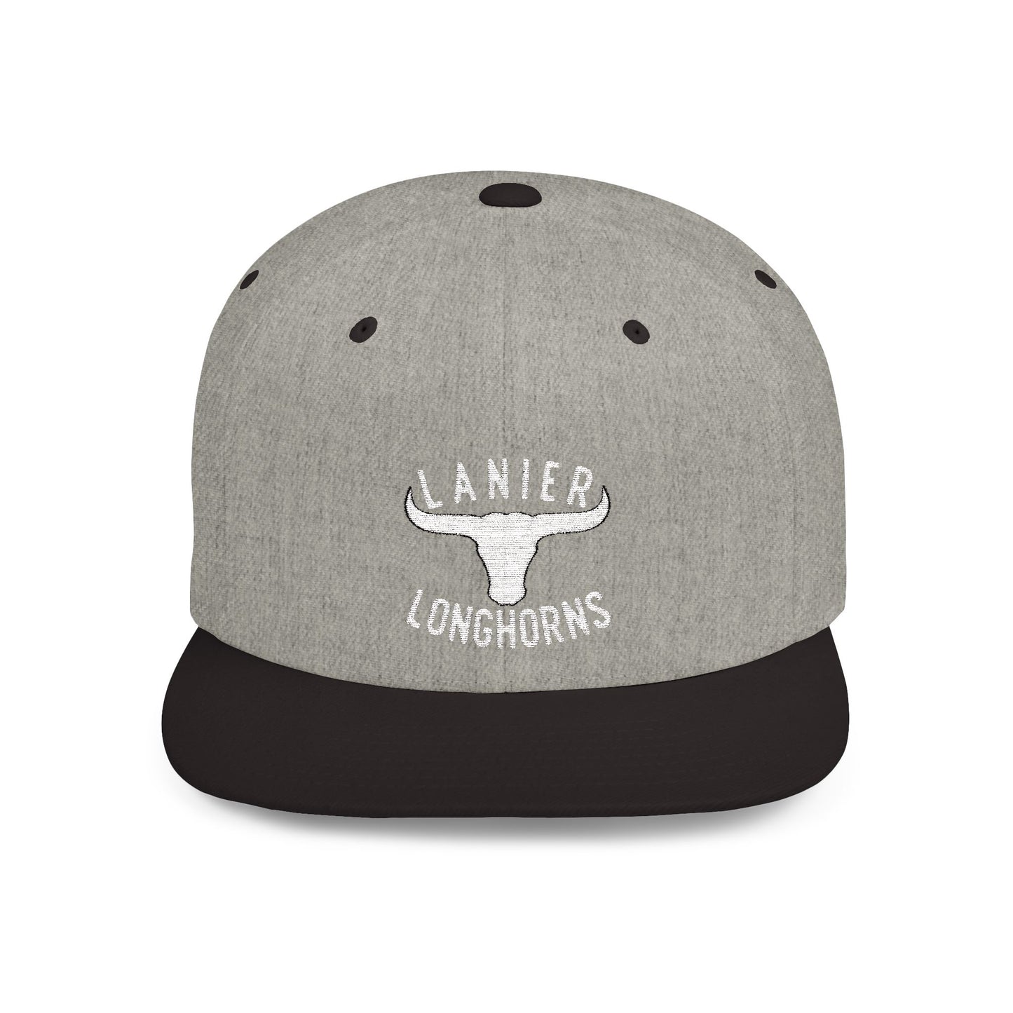 Flat Bill Snapback Cap Lanier Longhorns