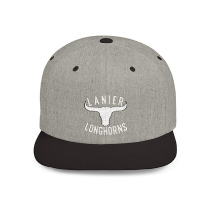 Flat Bill Snapback Cap Lanier Longhorns