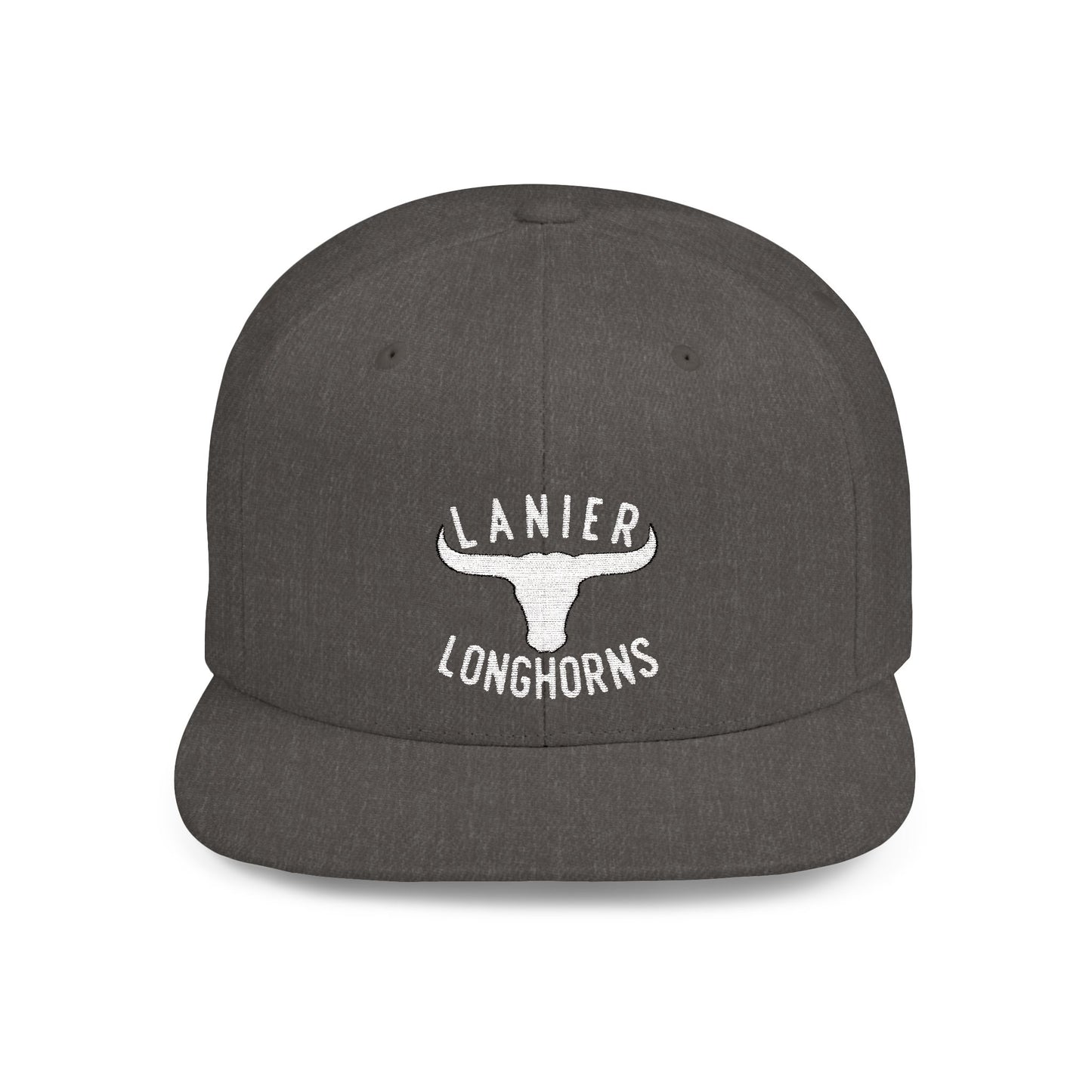 Flat Bill Snapback Cap Lanier Longhorns