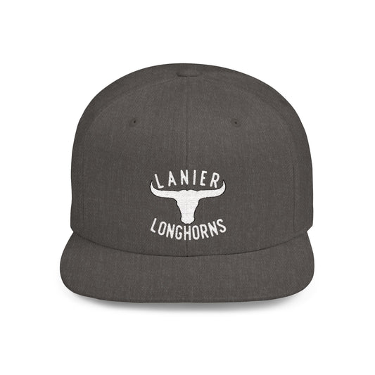 Flat Bill Snapback Cap Lanier Longhorns