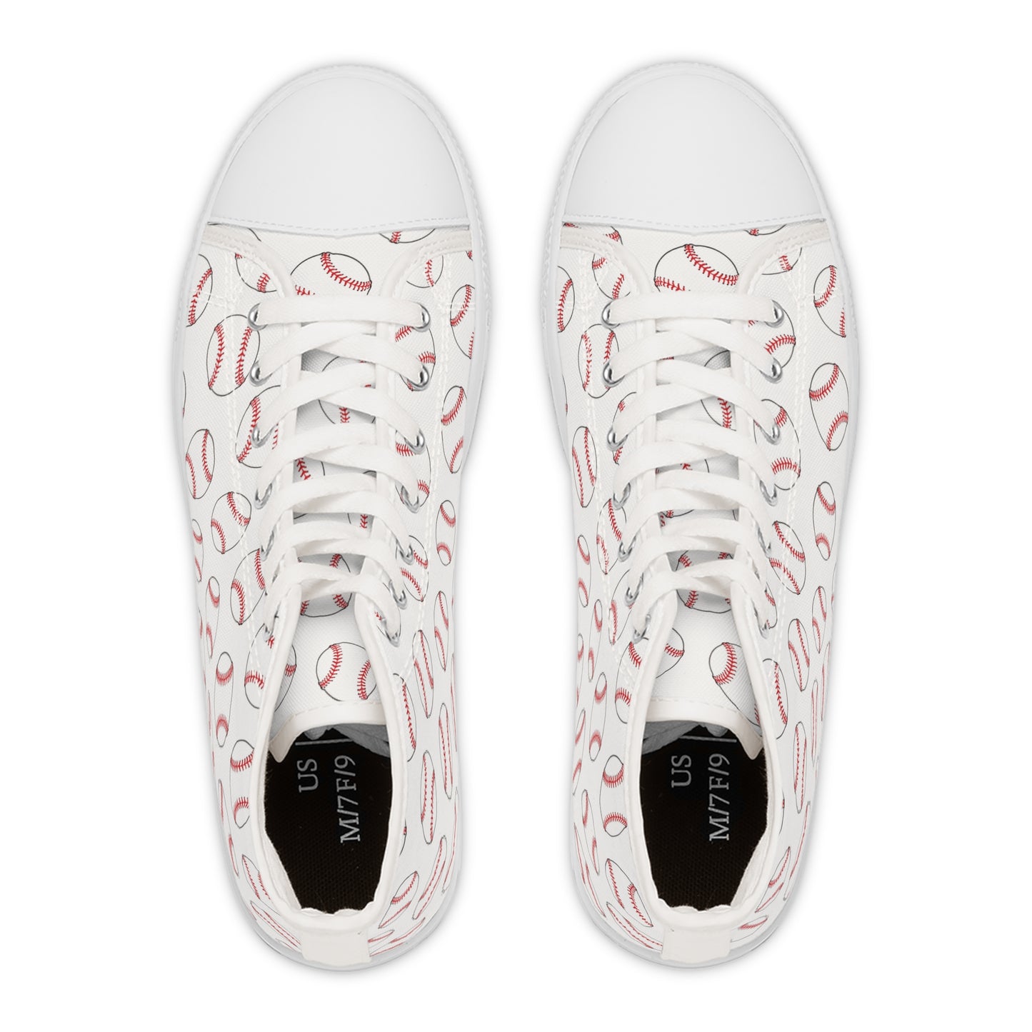 Baseball Fan Women's High Top Sneakers