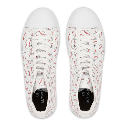 Baseball Fan Women's High Top Sneakers