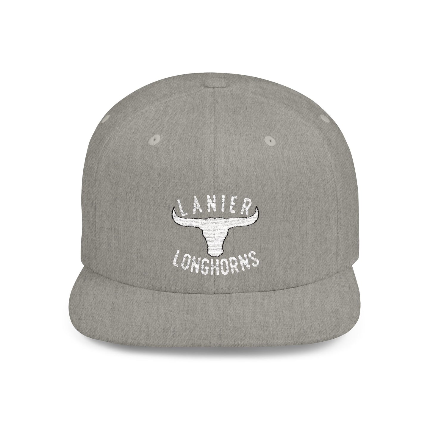 Flat Bill Snapback Cap Lanier Longhorns