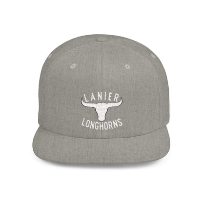Flat Bill Snapback Cap Lanier Longhorns