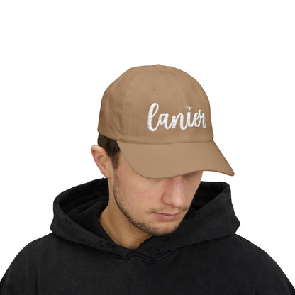 Lanier Longhorn Dad Cap - White