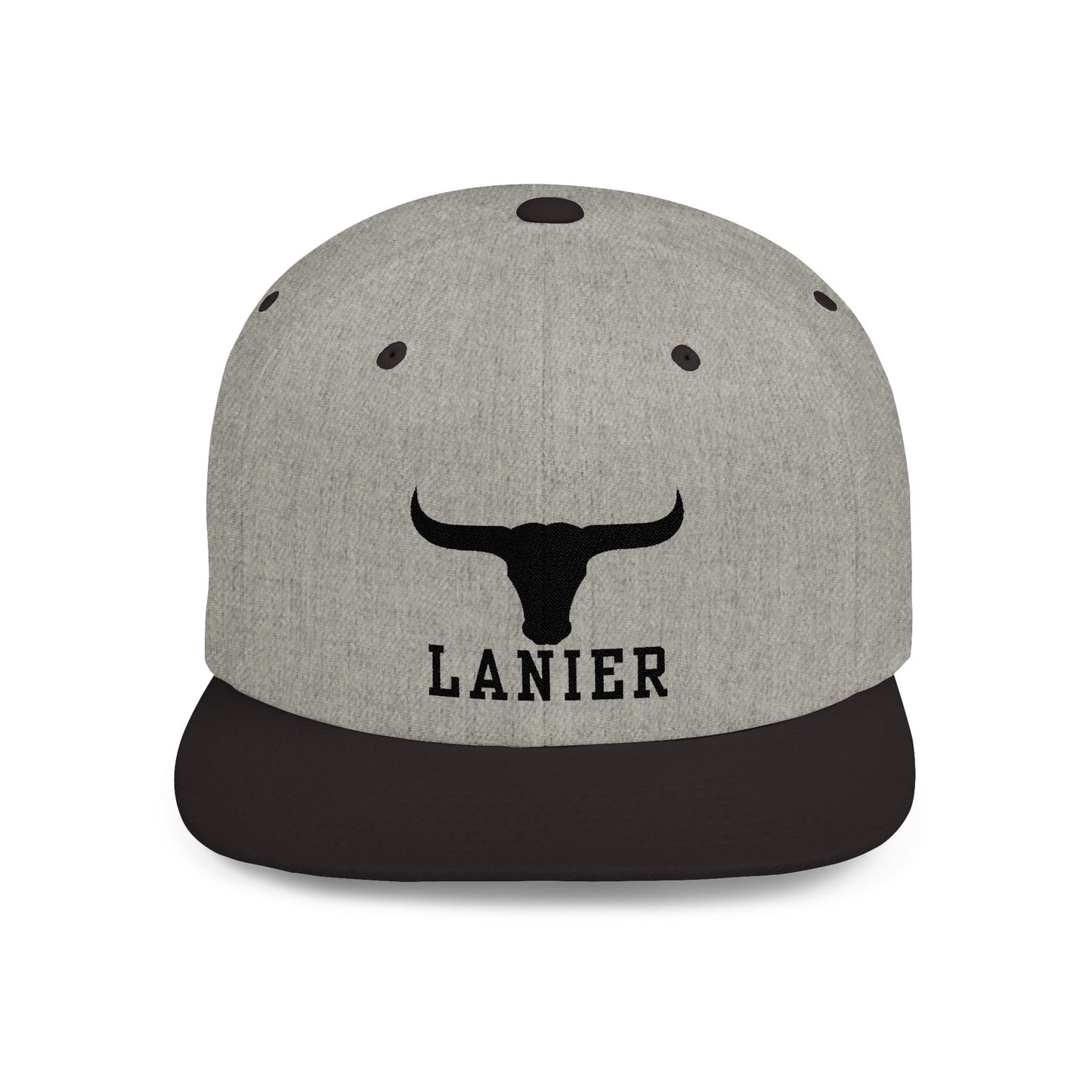 Flat Bill Snapback Cap Lanier w Logo