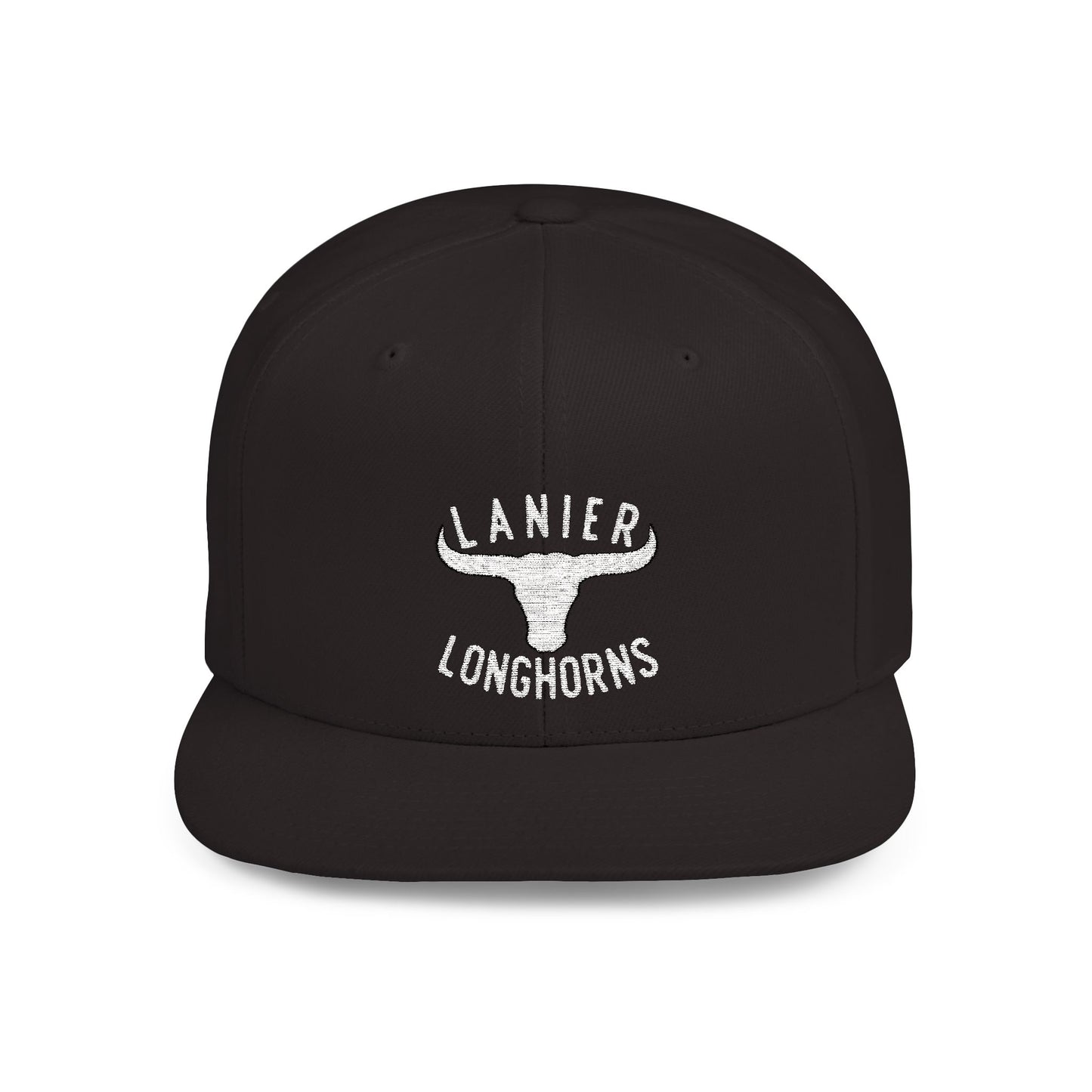 Flat Bill Snapback Cap Lanier Longhorns