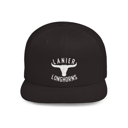 Flat Bill Snapback Cap Lanier Longhorns