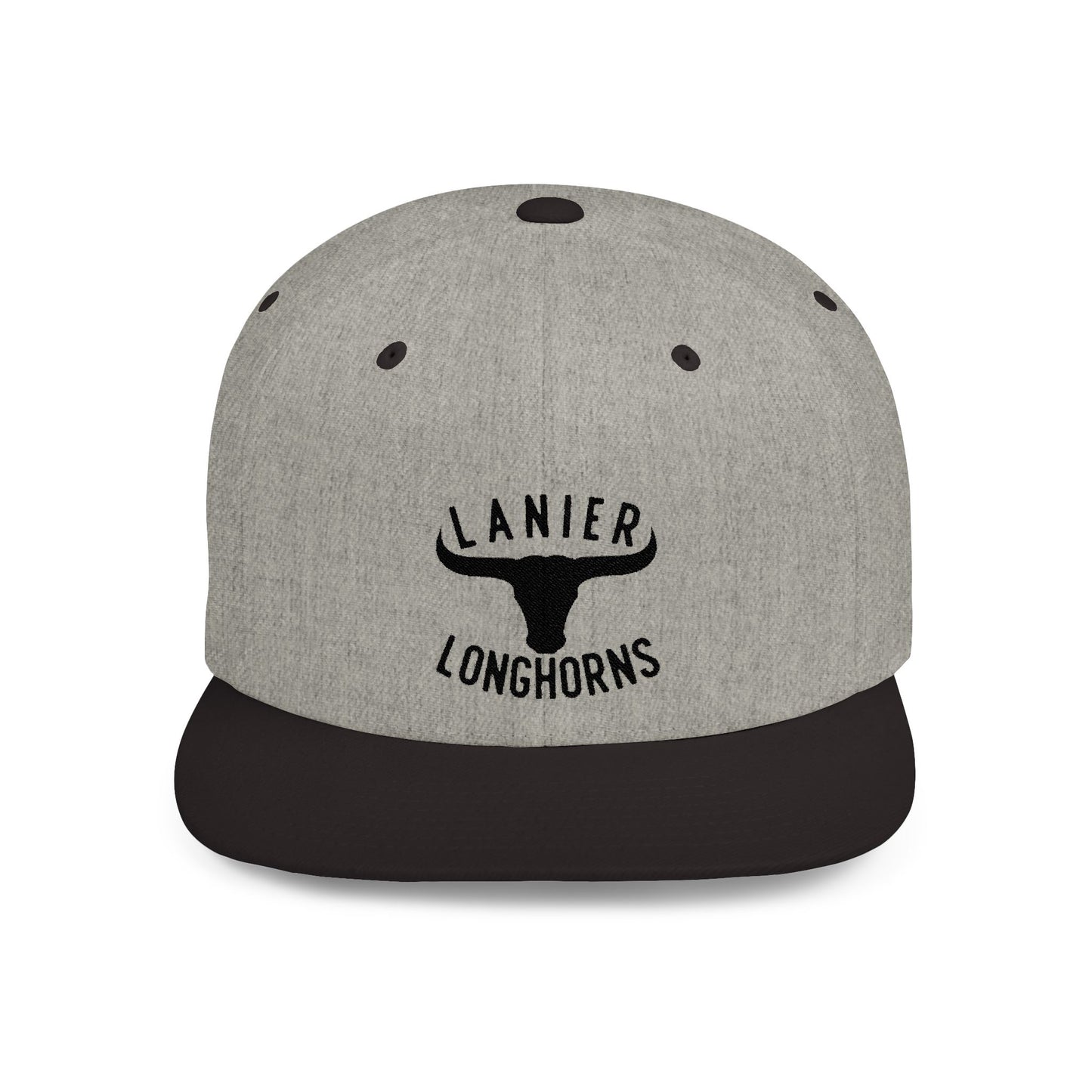 Flat Bill Snapback Cap Lanier Longhorns