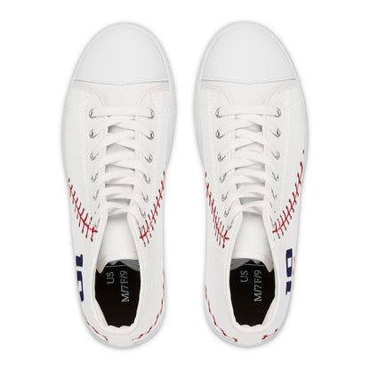 Personalized Baseball Number Women's High Top Sneakers
