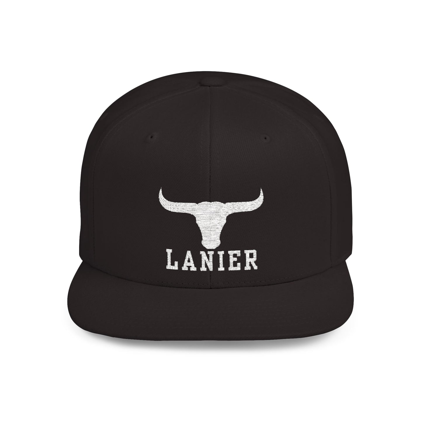 Flat Bill Snapback Cap Lanier w Logo