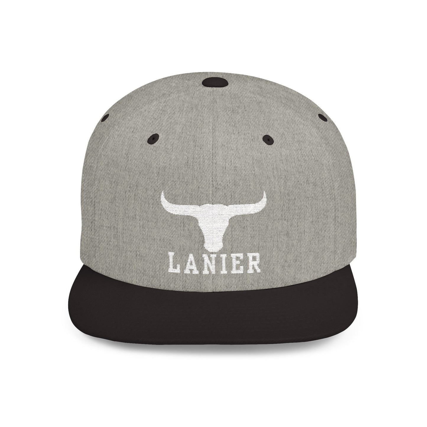 Flat Bill Snapback Cap Lanier w Logo