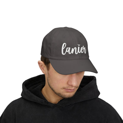 Lanier Longhorn Dad Cap - White