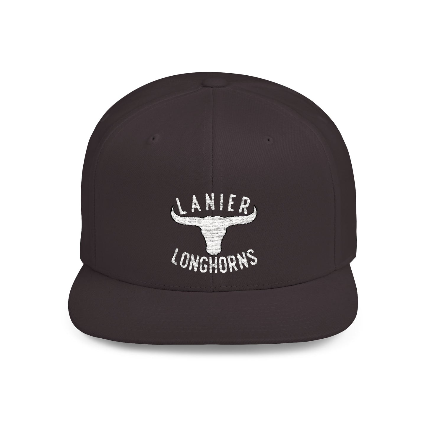 Flat Bill Snapback Cap Lanier Longhorns