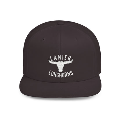 Flat Bill Snapback Cap Lanier Longhorns