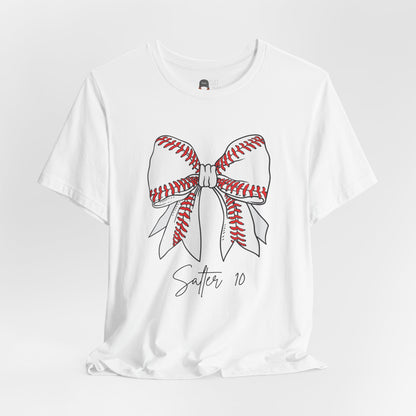 Baseball Bow Tee (Personalized)