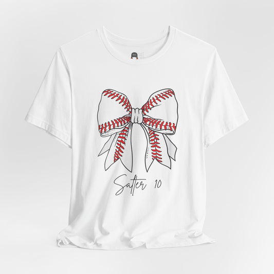 Baseball Bow Tee (Personalized)