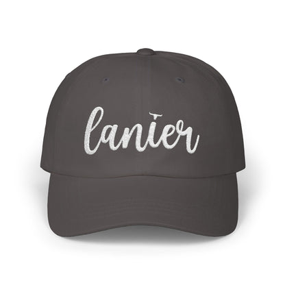 Lanier Longhorn Dad Cap - White