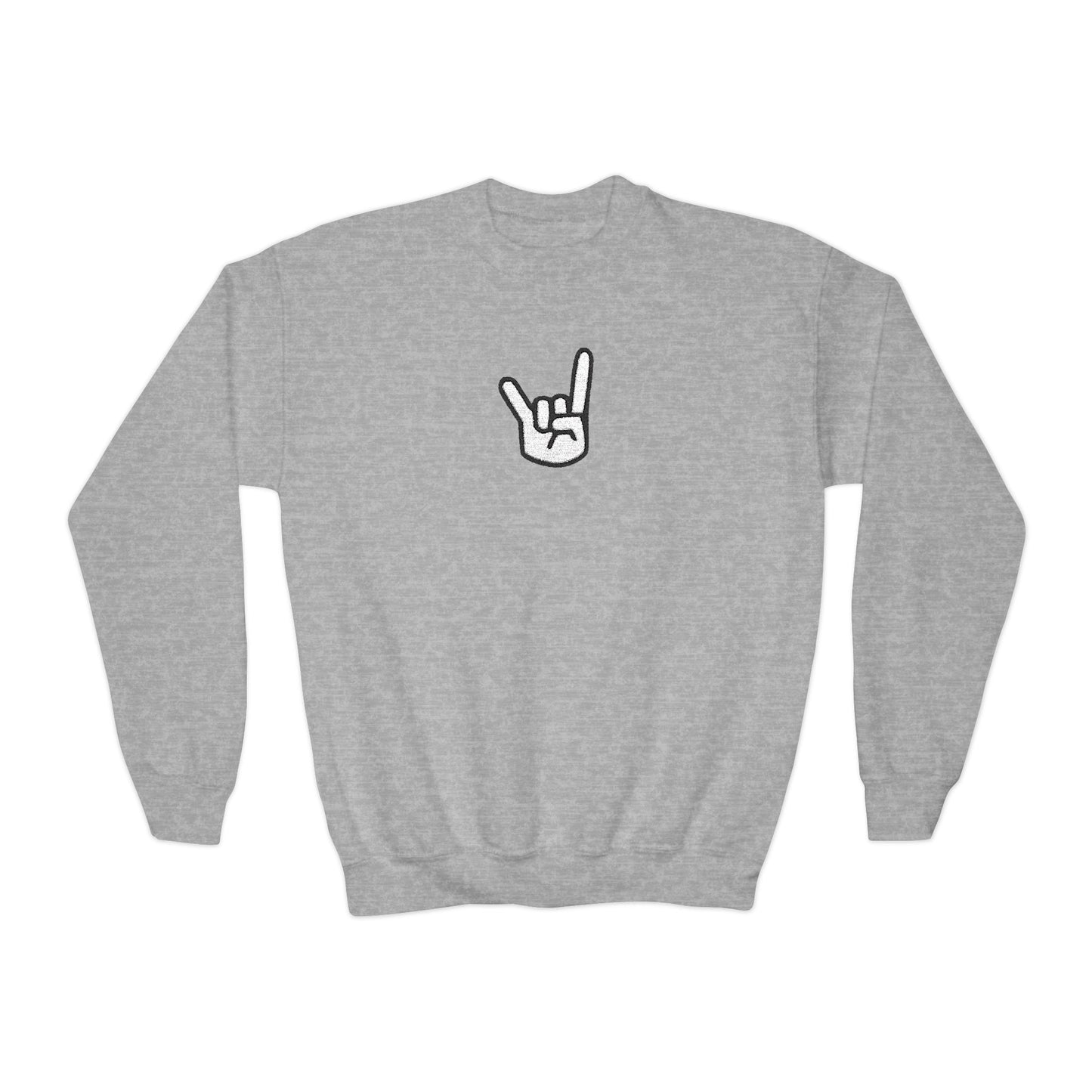 Hook 'Em Hand Youth Crewneck Sweatshirt Longhorn