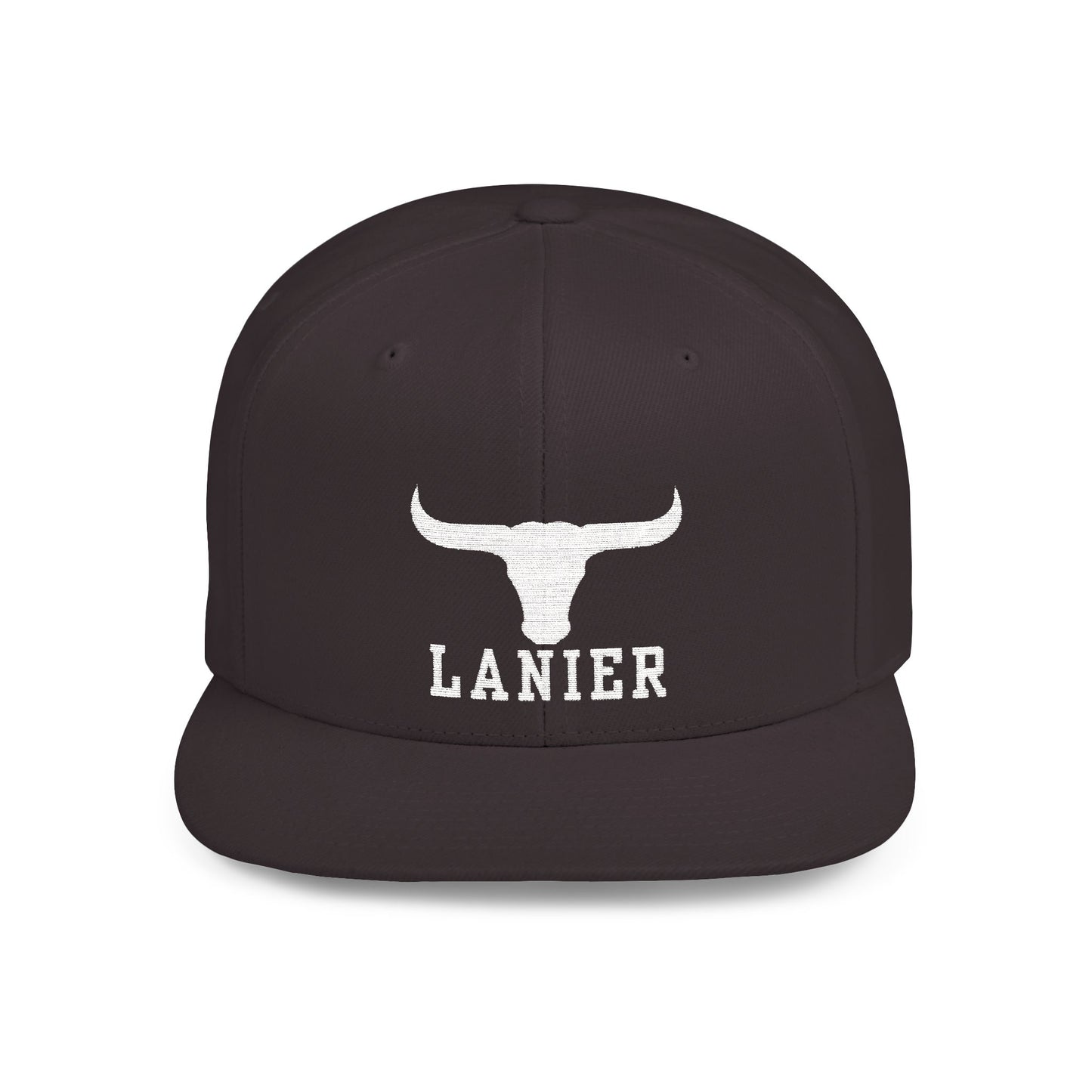 Flat Bill Snapback Cap Lanier w Logo