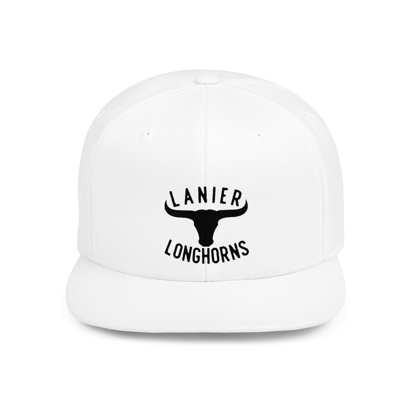 Flat Bill Snapback Cap Lanier Longhorns