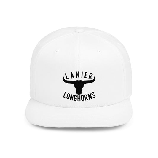 Flat Bill Snapback Cap Lanier Longhorns
