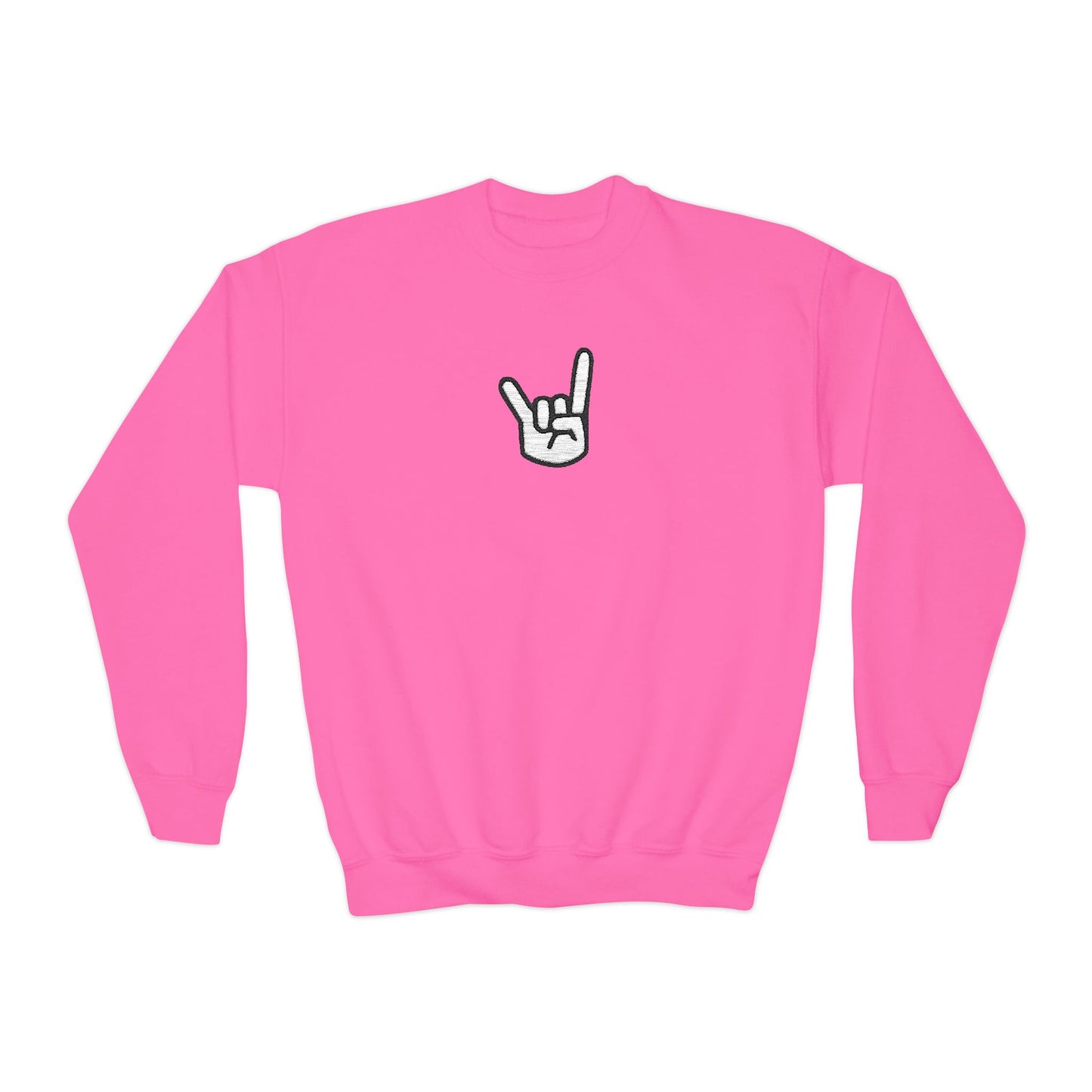 Hook 'Em Hand Youth Crewneck Sweatshirt Longhorn
