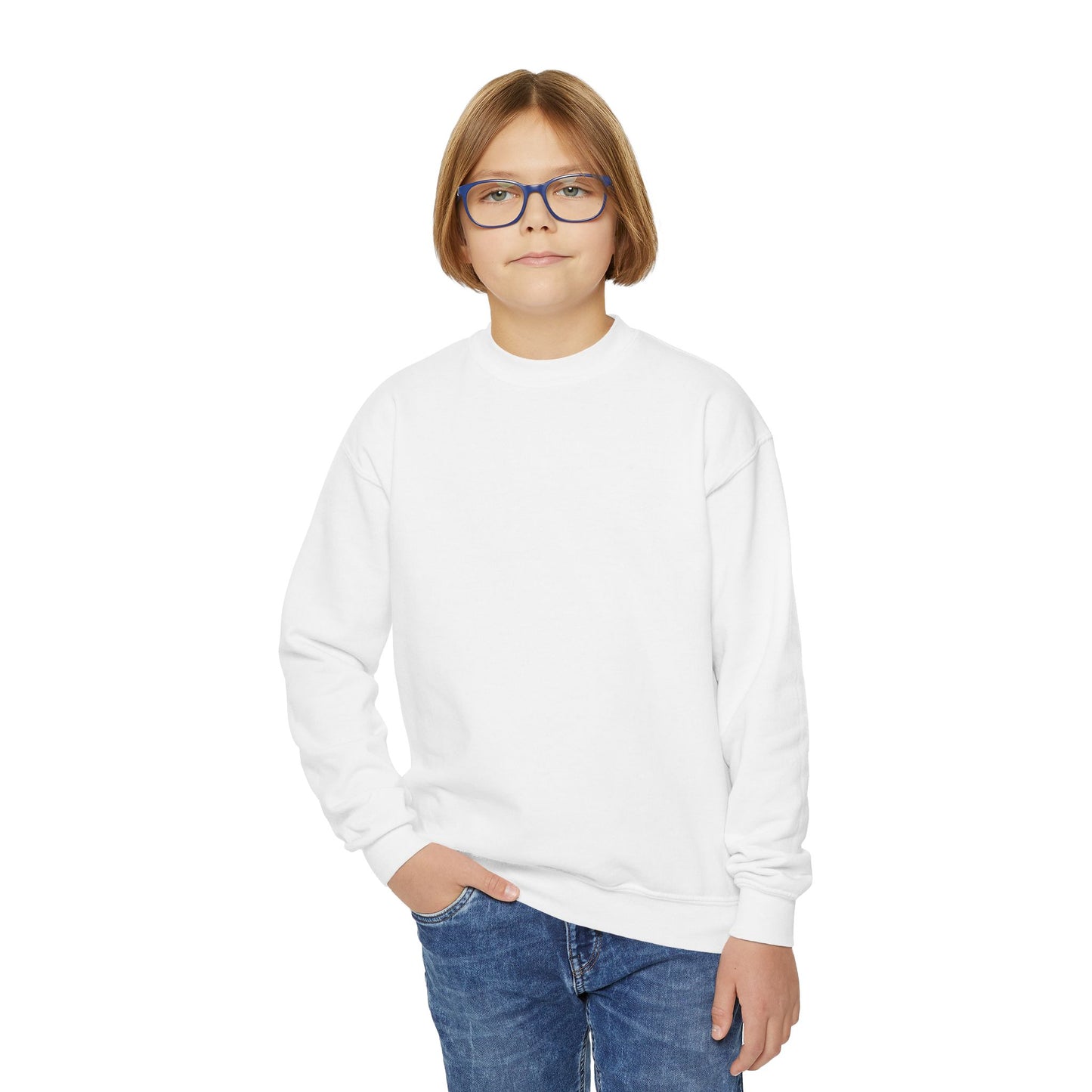 Hook 'Em Horns Youth Embroidered Crewneck