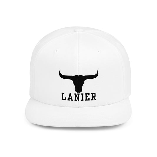 Flat Bill Snapback Cap Lanier w Logo
