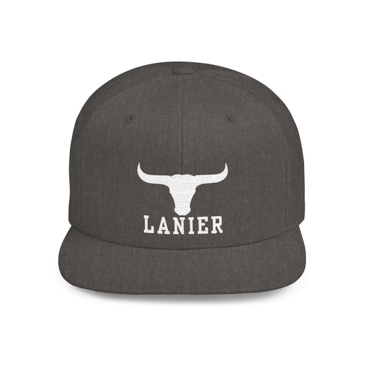 Flat Bill Snapback Cap Lanier w Logo
