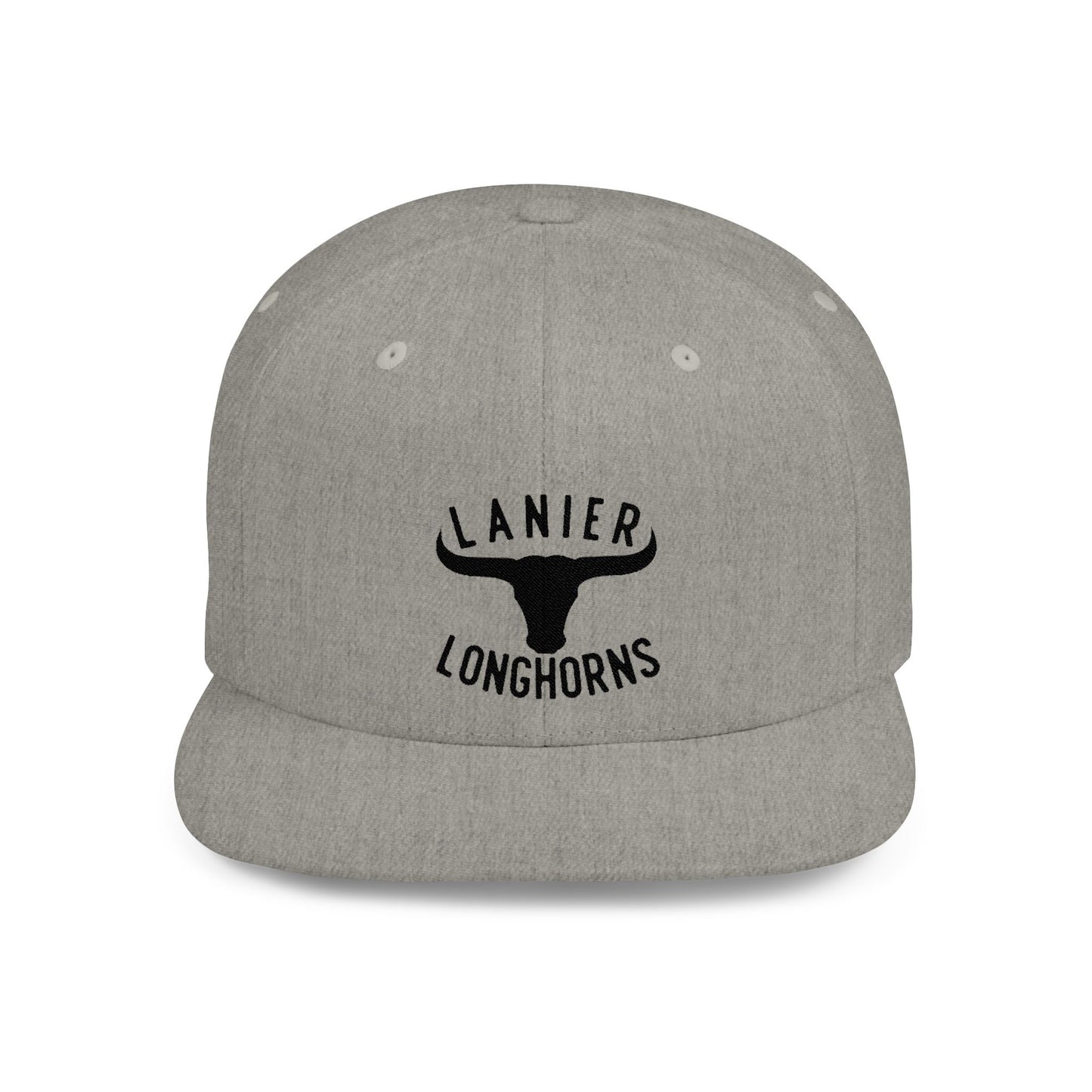 Flat Bill Snapback Cap Lanier Longhorns