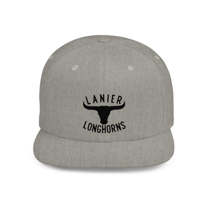 Flat Bill Snapback Cap Lanier Longhorns