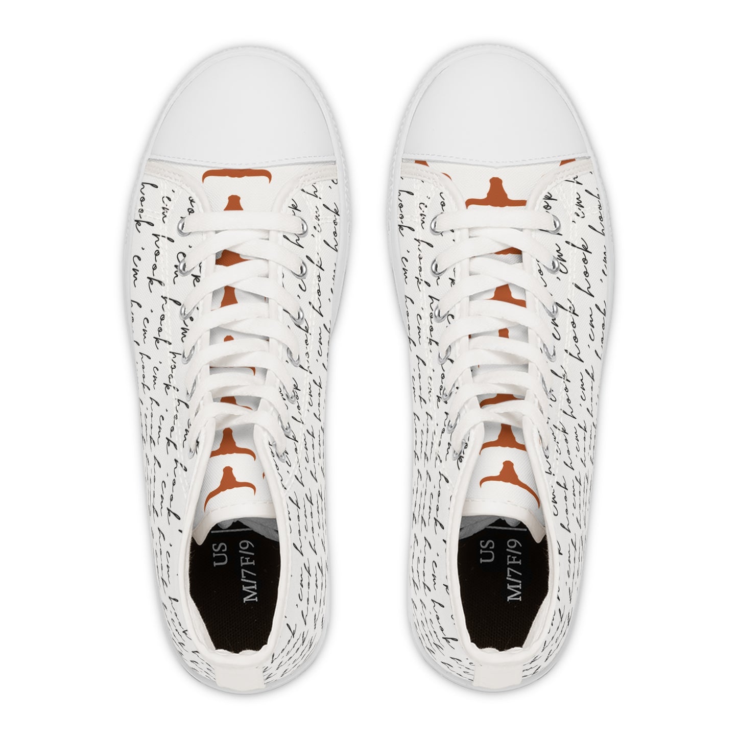 The Ultimate Fan High Top Sneaker - Hook 'Em Style
