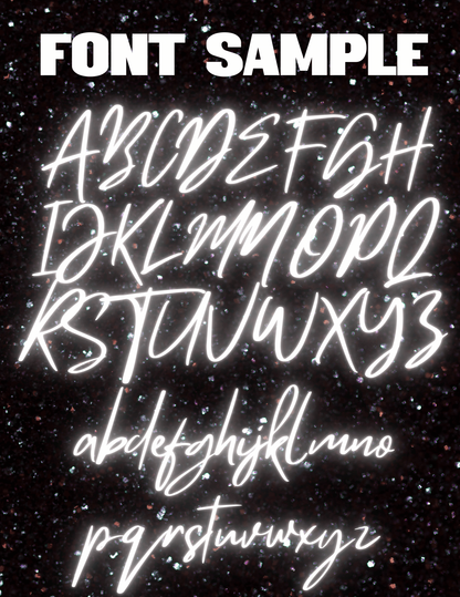 Personalized Glitter Poster